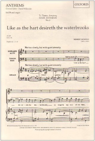 Download Like as the hart desireth the waterbrooks: Vocal score - Herbert Howells file in ePub