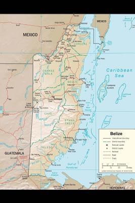 Download A Map of the South American Nation, Belize: Blank 150 Page Lined Journal for Your Thoughts, Ideas, and Inspiration - NOT A BOOK | ePub