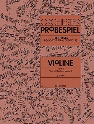 Download Test Pieces for Orchestral Auditions Violin, Vol. 2 - Ed: Kästner Various | PDF