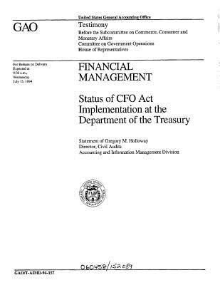Read Financial Management: Status of CFO ACT Implementation at the Department of the Treasury - United States General Accountability Office | PDF
