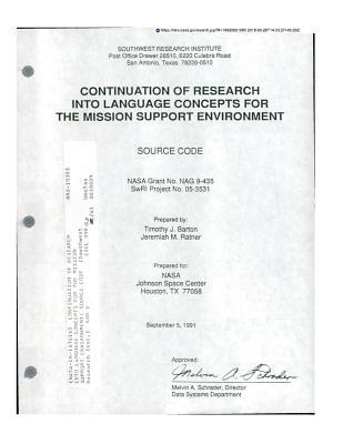 Read Continuation of Research Into Language Concepts for the Mission Support Environment: Source Code - National Aeronautics and Space Administration | PDF