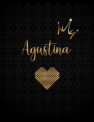 Download Agustina: Black Personalized Lined Journal with Inspirational Quotes - Panda Studio | PDF