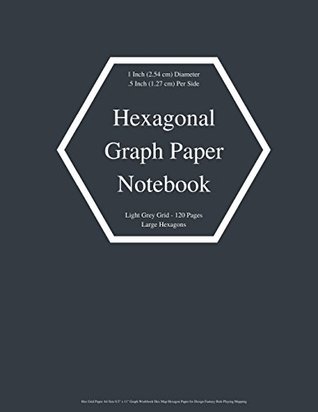 Read Hexagonal Graph Paper Notebook: Large Hexagons Light Grey Grid 1 Inch (2.54 cm) Diameter .5 Inch (1.27 cm) Per Side 120 Pages: Hex Grid Paper A4 Size  with Large Horizontally Aligned Hexagons - Merch Edge file in ePub