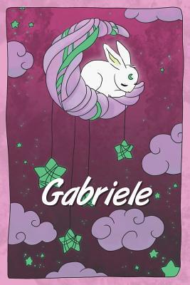 Read Gabriele: personalized notebook sleeping bunny on the moon with stars softcover 120 pages blank useful as notebook, dream diary, scrapbook, journal or gift idea - Jenny Illus | PDF