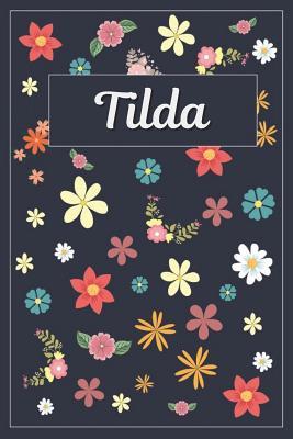Read online Tilda: Lined Writing Notebook with Personalized Name 120 Pages 6x9 Flowers -  file in ePub