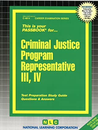 Read Criminal Justice Program Representative III, IV: Passbooks Study Guide - Jack Rudman file in ePub